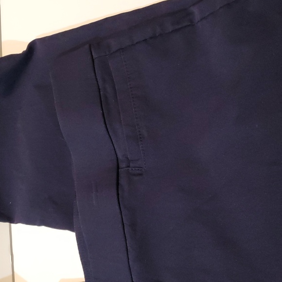 Alfred Dunner Navy Pants Size 16 Women's Flat Front Pull On Elastic Waist Blue - Picture 4 of 8